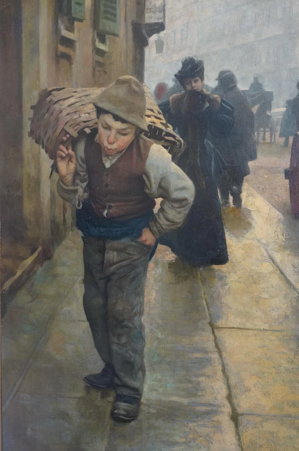 Via di Milano con piccolo carbonaio - dettaglio